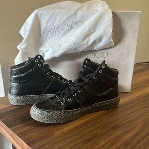 JIMMY CHOO ブラック オープントゥパンプス 36 JIMMY CHOO（ジミーチュウ）の「Jimmy Choo Willis Suede Half d